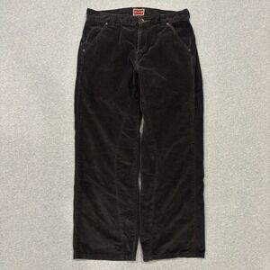 VINTAGE Y2K Tommy Hilfiger Denim Baggy Corduroy Pants Men's Size 32x28 Black